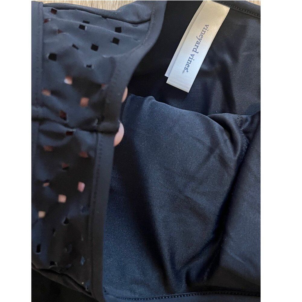 XXS Vineyard Vines, Black One Piece Swimsuit, Style 2M0526 - Picture 4 of 7